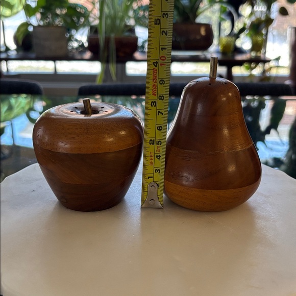 Vintage Wooden Fruit Salt & Pepper Shakers - Picture 7 of 8